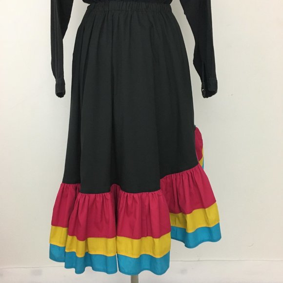 ❌sold❌Rockabilly Square Dance Costume L Loud 80s - Picture 7 of 8